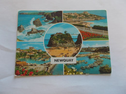 NEWQUAY  ( ENGLAND ANGLETERRE ) MULTIVUES  5 JOLIES VUES DONT ANIMEES  TIMBRE QUEEN - Newquay