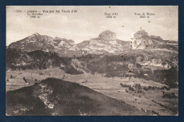 Vaud. Leysin. Vue Sur Les Tours D' Aï ( La Riondaz-1984 M. Tour D'Aï-2334 M Et Tour De Mayen-2325 M). 1919 - Leysin