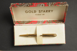 Stylo à Bille GOLD STARRY Plaqué OR - Stylos