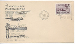 ARGENTINA 1965 ANTARCTIC BASE GRAL BELGRANO NATIONAL DAY FIRST DAY COVER - FDC