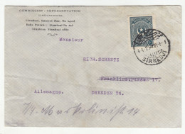 Turkey Letter Cover Posted 1925 Sirkedji To Germany - DAMAGED COVER B231120 - Briefe U. Dokumente