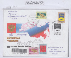 Russia Murmansk Stamp FDC Ca Murmansk 23.08.2014 (FN212B) - Estaciones Científicas Y Estaciones Del Ártico A La Deriva