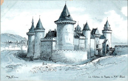 Albert Robida Série F N°5 Le Château De Rouen Au XV ème Siècle Castle Cpa Couleur Non Ecrite Au Dos En B.Etat - Robida