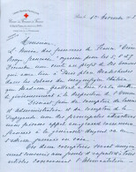 LETTRE DE LA CROIX ROUGE FRANÇAIS.UNION DES FEMMES DE FRANCE 16 RUE DE THAN PARIS. - Non Classés