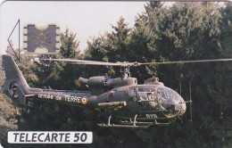 Telecarte Privée D363 LUXE - HELICOPTERE - Armée De Terre - Sc5ab - 1000 Ex - 50 Un - 1990 - Privat