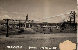 Florianopolis Ponte Hercilio Luz Real Photo Postcard Very Old - Florianópolis