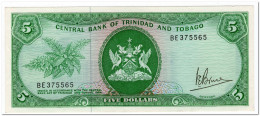 TRINIDAD & TOBAGO,5 DOLLARS,L.1964, (1977) P.31a,AU - Trinidad Y Tobago