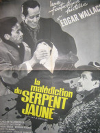 EDGAR  WALLACE Affiche 120X160 LA MALEDICTION DU SERPENT JAUNE - Affiches & Posters