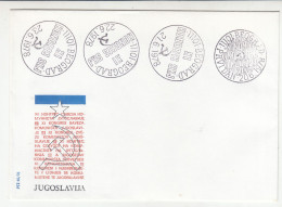 Yugoslavia 1978 Yugoslav Communist Party Congress Special Postmark On Cover B231120 - Storia Postale