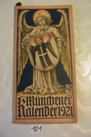 C101 MUNCHENER KALENDER 1921 German Pulp Paper Otto Hupp WW1 WW2 - Big : 1921-40