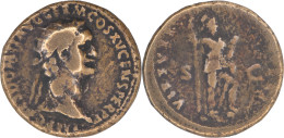 ROME - Dupondius - DOMITIEN - 89 AD - VIRTVTI AVGVSTI - 11.29 G. 27.90 Mm - RIC 393 - 17-024 - The Flavians (69 AD To 96 AD)