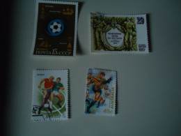 RUSSIA  STAMPS USED  LOT 4 FOOTBALL SOCCER WORLD CUP - Other & Unclassified