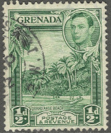 Grenada. 1938-50 KGVI. ½d Used. P12½X13½ SG 153b - Grenada (...-1974)