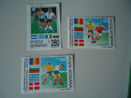 ROMANIA USED  STAMPS  SET 3  FOOTBALL SOCCER WORLD CUP - Other & Unclassified