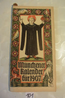 C101 MUNCHENER KALENDER 1907 German Pulp Paper Otto Hupp WW1 WW2 N°2 - Groot Formaat: 1901-20