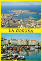 ESPAGNE. Carte Postale, La Corogne. Vue Aérienne Et Quai. Non Circulée Pas. - La Coruña