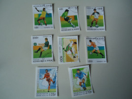 BENIN USED  STAMPS  SET 8  FOOTBALL SOCCER WORLD CUP  FRANCE 98 - Altri & Non Classificati