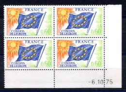 RC 26430 FRANCE SERVICE N° 46 CONSEIL DE L'EUROPE COIN DATÉ DU 6.10.76 NEUF ** - Servicio