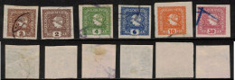 AUSTRIA ÖSTERREICH AUTRICHE 1916 SC P19-P23 MI 212-216  NEWSPAPER  STAMPS ZEITUNGSSTEMPELMARKEN TIMBRES  JOURNAUX - Newspapers