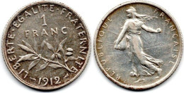 MA 28758 /  1 Franc 1912 TTB+ - 1 Franc