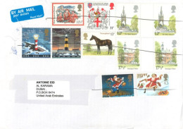 GREAT BRITIAN : 2020, STAMPS COVER TO DUBIA - Lettres & Documents