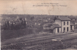 CPA 61 @ ORNE - LONGNY - Gare Des Tramways En 1924 - Editeur Chauffroy De Nogent Le Rotrou - Longny Au Perche