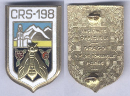 Insigne De La Compagnie Républicaine De Sécurité N° 198 - Blida - Police