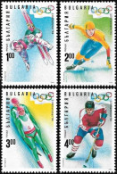 Bulgaria 1994, XVII Olympic Winter Games, Lillehammer 1994 - 4 V. MNH - Hiver 1994: Lillehammer