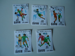 KOREA SET 5  FOOTBALL SOCCER WORLD CUP - Autres & Non Classés