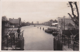 4845166Zaandam, De Zaan. (FOTOKAART)(linksonder Een Vouw) - Zaandam