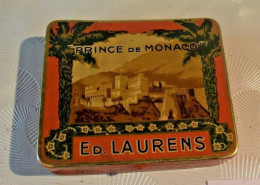 C102 Ancienne Boite En Métal Prince De Monaco Ed Laurens - Reclame-artikelen