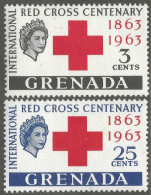 Grenada. 1963 Red Cross Centenary. MH Complete Set. SG 212-213 - Grenade (...-1974)