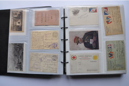 # THEME - MILITARIA / ALBUM MILITAIRE De 390 CARTES POSTALES - Collezioni E Lotti