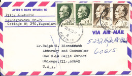 Yugoslavia Air Mail Cover Sent To USA 22-9-1972 - Luftpost