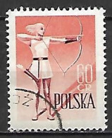 POLOGNE      -     TIR  A  L' ARC     -    Oblitéré - Archery