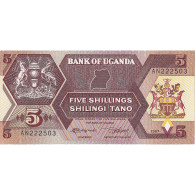 Billet, Uganda, 5 Shillings, 1987, KM:27, NEUF - Oeganda