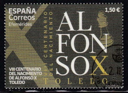2021-ED. 5537 Efemérides. VIII Centenario Del Nacimiento De Alfonso X . Toledo- USADO - Used Stamps