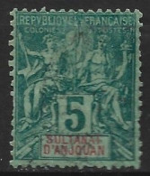 ANJOUAN 4 Oblitéré Côte 7 € - Oblitérés