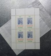 AUSTRALIA  STAMPS     Mini Sheet 4x20c    Stamp Week 1978   ~~L@@K~~ - Neufs