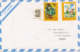 Argentina Air Mail Cover Sent To Denmark (no Postmarks On Stamps Or Cover) - Airmail