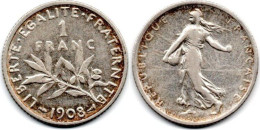 MA 28780 /  1 Franc 1908 TTB - 1 Franc