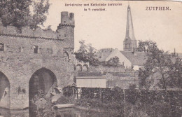 4844234Zutphen, Berkelruine Met Katholieke Kerktoren In ’t Verschiet. 1913.(zie Hoeken) - Zutphen