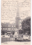 4844352Leiden, Vischmarkt. (poststempel 1901)(linksboven Een Kleine Vouw) - Leiden
