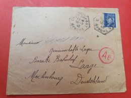Enveloppe De Chef Du Pont Pour L'Allemagne En 1943 Avec Cachet De Contrôle Postal - N 35 - 1921-1960: Période Moderne