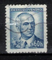 Tchécoslovaquie 1945 Mi 462 (Yv 405), Obliteré Varieté Position 133 - Variedades Y Curiosidades