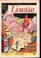 Magazine LISETTE  N° 40 Du 4 Octobre 1953 Une Héroïne De L'An 2000 - Lisette