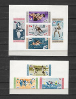 Olympische Spelen 1956 - Dominicaans Republiek  - Blokken Met Opdruk Postfris - Estate 1956: Melbourne