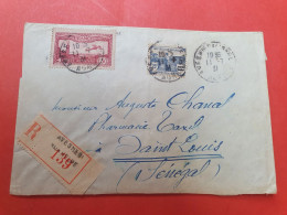 Enveloppe En Recommandé De Avesnes Sur Helpe Pour Saint Louis ( Sénégal ) En 1931 - N 41 - 1921-1960: Période Moderne