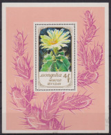 1989-Mongolia-Cacti- Souvenir Sheet With One Stamp, MNH. - Mongolie