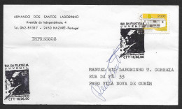Portugal Lettre Retourné 1990 Cachet Commemoratif école Teixeira Gomes Portimão Algarve Event Pmk Returned Cover - Annullamenti Meccanici (pubblicitari)